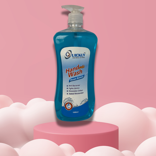 Quickly Liquid Hand Wash 1000ml - Antibacterial & Moisturizing Formula -