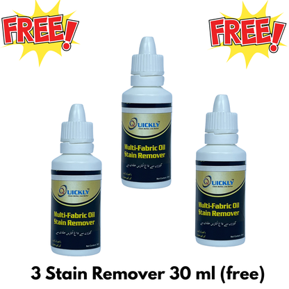 😲 Quickly Fabric Wash Liquid Value Pack  12 × 1000ml + 🎁 FREE 3 × 30ml Stain Removers