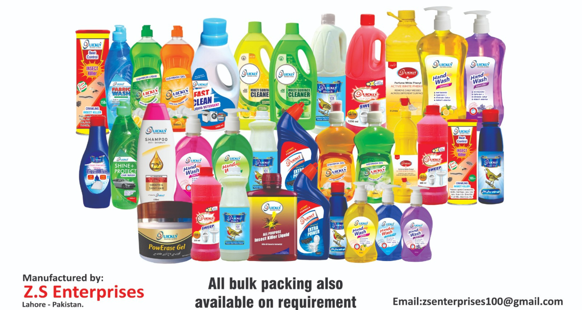 Quickly full product range