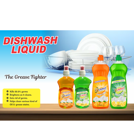🍽️ Quickly Dish Wash Gel – 500ml & 1000ml