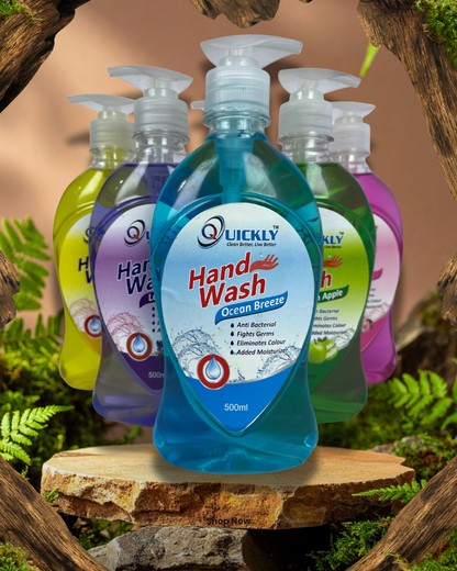 Quickly Liquid Hand Wash 500ml Antibacterial Moisturizing Formula