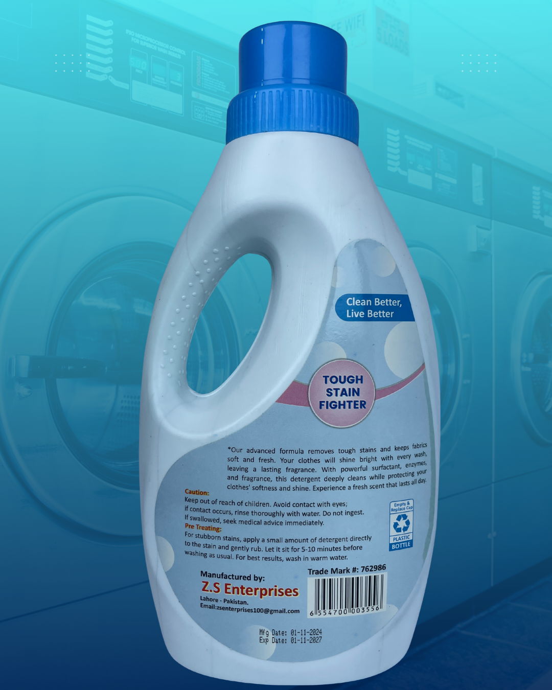 Quickly Fast Clean Liquid Detergent – Powerful Stain Removal, Fresh Fragrance